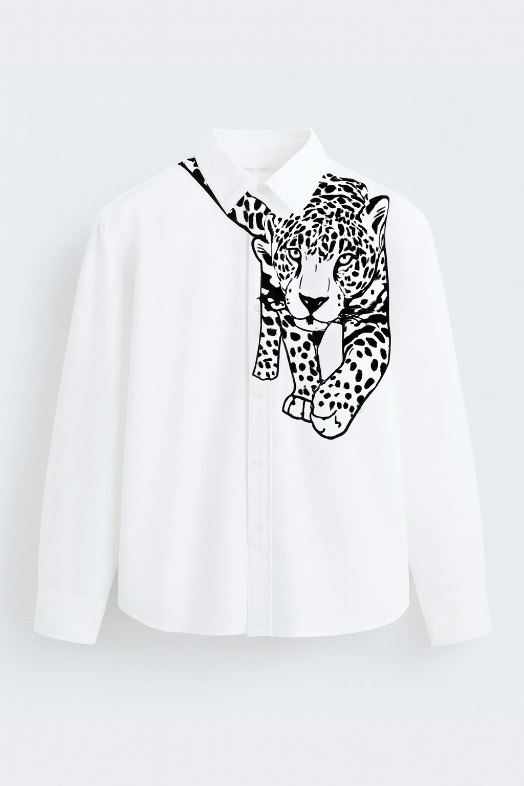 Premium Leopard Side-Stitch Shirt