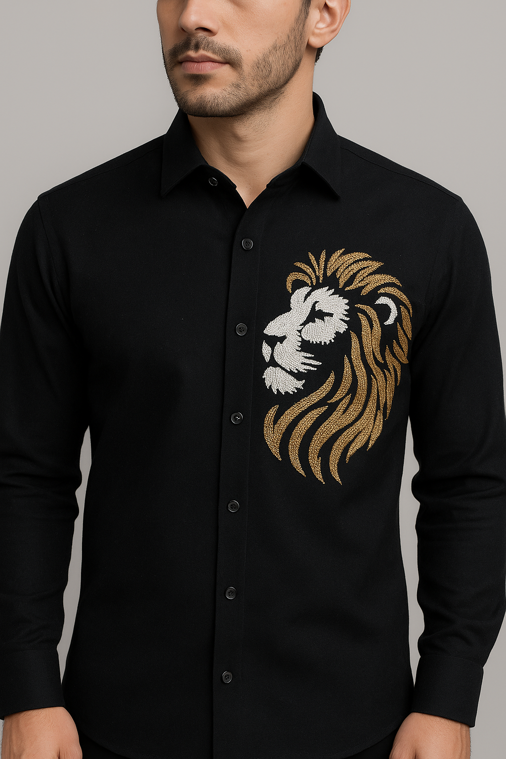 Majestic Lion Black Shirt
