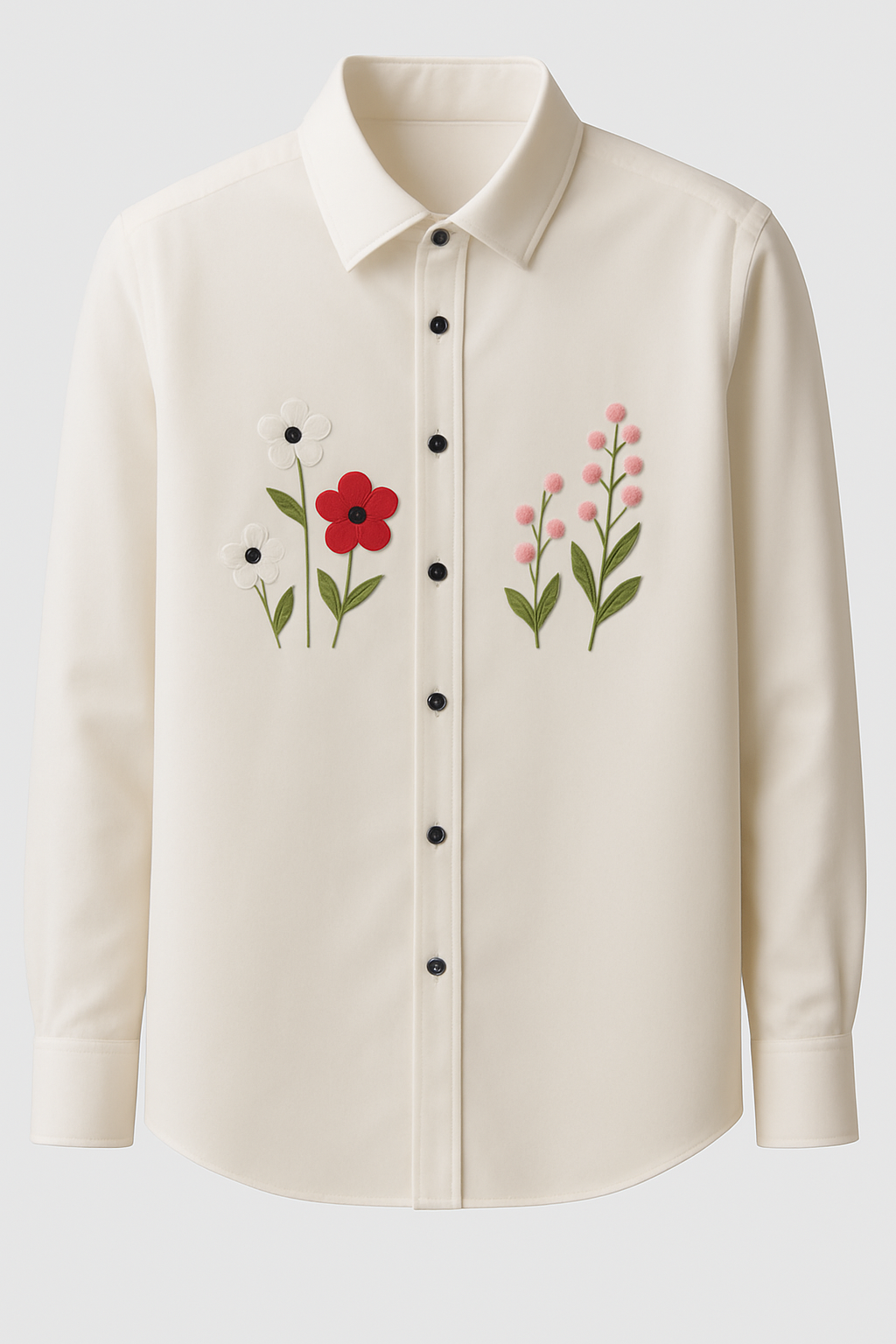 The Ivory Floral Premium Shirt